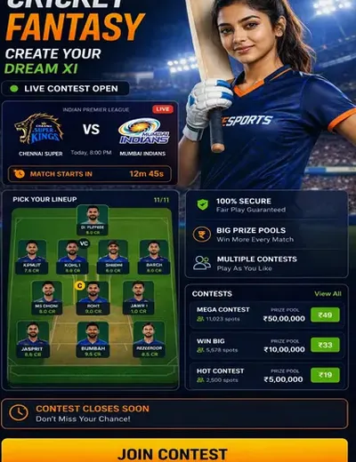 Gameluck (gameluck apk) fantasy cricket & matchday visual 3